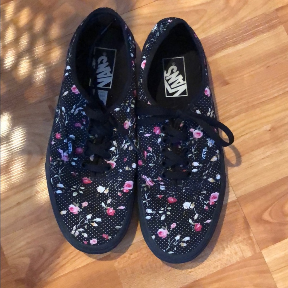 Floral Vans—size women’s 9